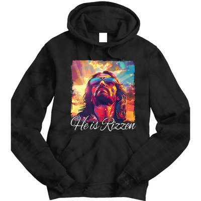 He Is Rizzen Jesus Tie Dye Hoodie