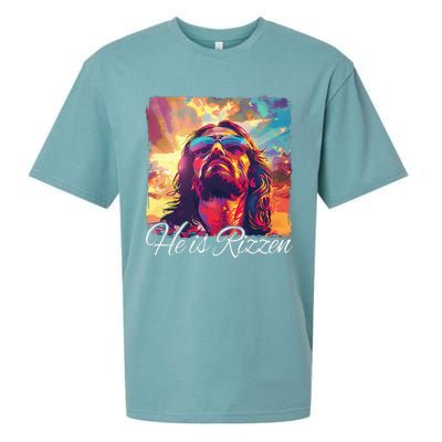 He Is Rizzen Jesus Sueded Cloud Jersey T-Shirt