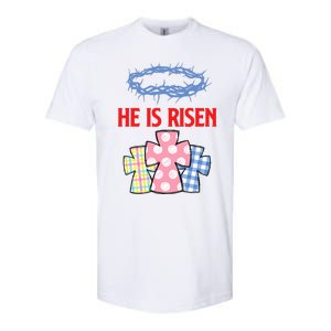 He Is Risen Jesus Christ Resurrection Happy Easter Day Softstyle CVC T-Shirt