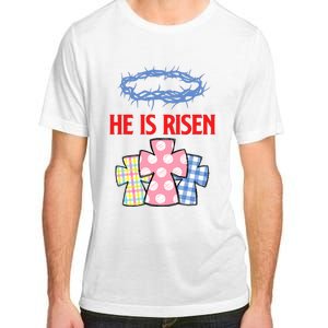 He Is Risen Jesus Christ Resurrection Happy Easter Day Adult ChromaSoft Performance T-Shirt