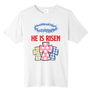 He Is Risen Jesus Christ Resurrection Happy Easter Day Tall Fusion ChromaSoft Performance T-Shirt