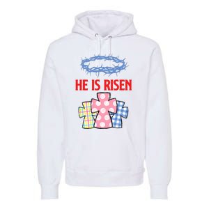 He Is Risen Jesus Christ Resurrection Happy Easter Day Premium Hoodie