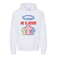 He Is Risen Jesus Christ Resurrection Happy Easter Day Premium Hoodie