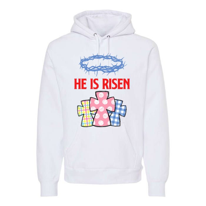 He Is Risen Jesus Christ Resurrection Happy Easter Day Premium Hoodie