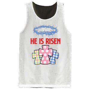 He Is Risen Jesus Christ Resurrection Happy Easter Day Mesh Reversible Basketball Jersey Tank