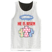 He Is Risen Jesus Christ Resurrection Happy Easter Day Mesh Reversible Basketball Jersey Tank