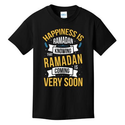 Happiness Is Ramadan Knowing That Ramadan Gift For Ramadan Mubarak Kids T-Shirt