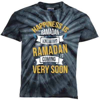 Happiness Is Ramadan Knowing That Ramadan Gift For Ramadan Mubarak Kids Tie-Dye T-Shirt