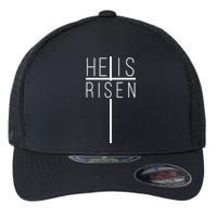 Hell Is Risen Cross Christianity Flexfit Unipanel Trucker Cap