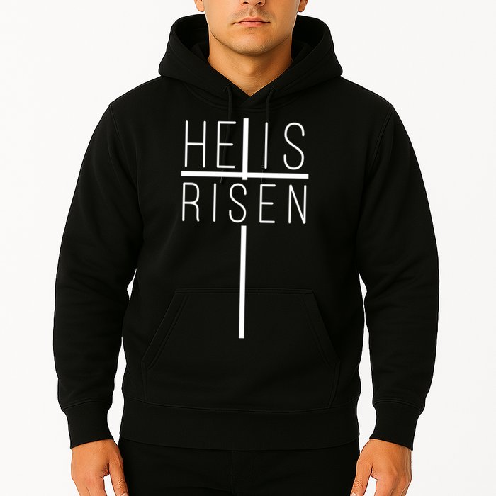 Hell Is Risen Cross Christianity Hoodie