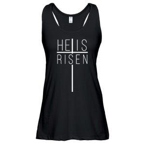 Hell Is Risen Cross Christianity Ladies Essential Flowy Tank