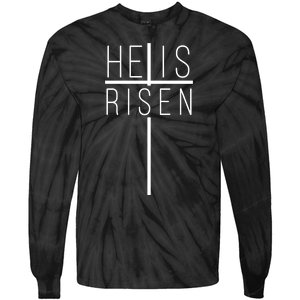 Hell Is Risen Cross Christianity Tie-Dye Long Sleeve Shirt