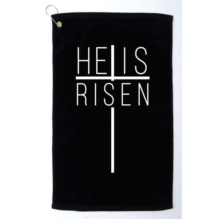 Hell Is Risen Cross Christianity Golf Towel