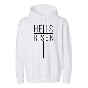 Hell Is Risen Cross Christianity Garment-Dyed Fleece Hoodie