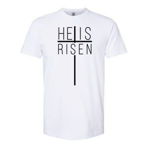 Hell Is Risen Cross Christianity Softstyle® CVC T-Shirt