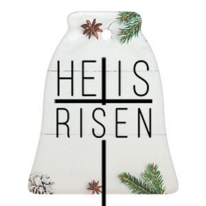 Hell Is Risen Cross Christianity Ceramic Bell Ornament