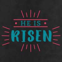 He Is Risen Easter Jesus 7 Panel Mesh Trucker Snapback Hat