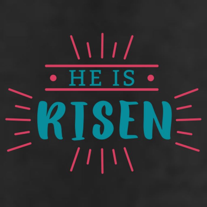 He Is Risen Easter Jesus 7 Panel Mesh Trucker Snapback Hat