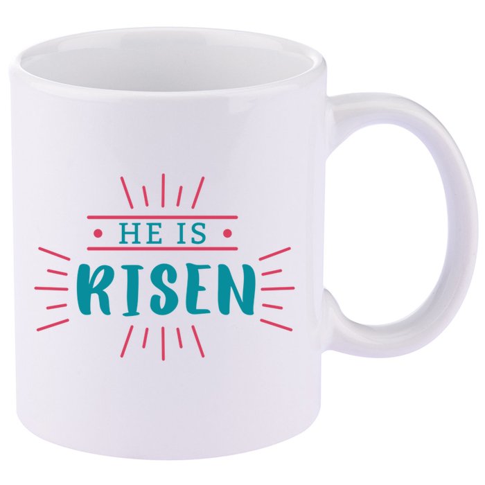 He Is Risen Easter Jesus 11oz C Handle Ceramic Mug