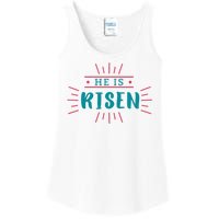 He Is Risen Easter Jesus Ladies Essential Tank