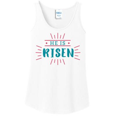 He Is Risen Easter Jesus Ladies Essential Tank