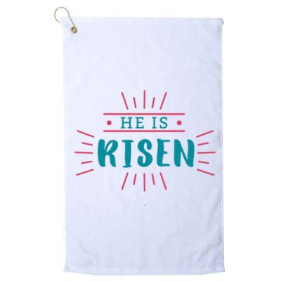 He Is Risen Easter Jesus Platinum Collection Golf Towel