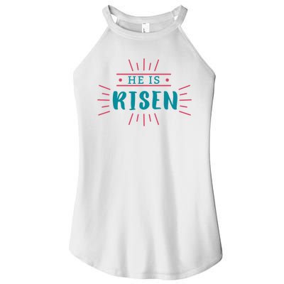 He Is Risen Easter Jesus Women's Perfect Tri Rocker Tank