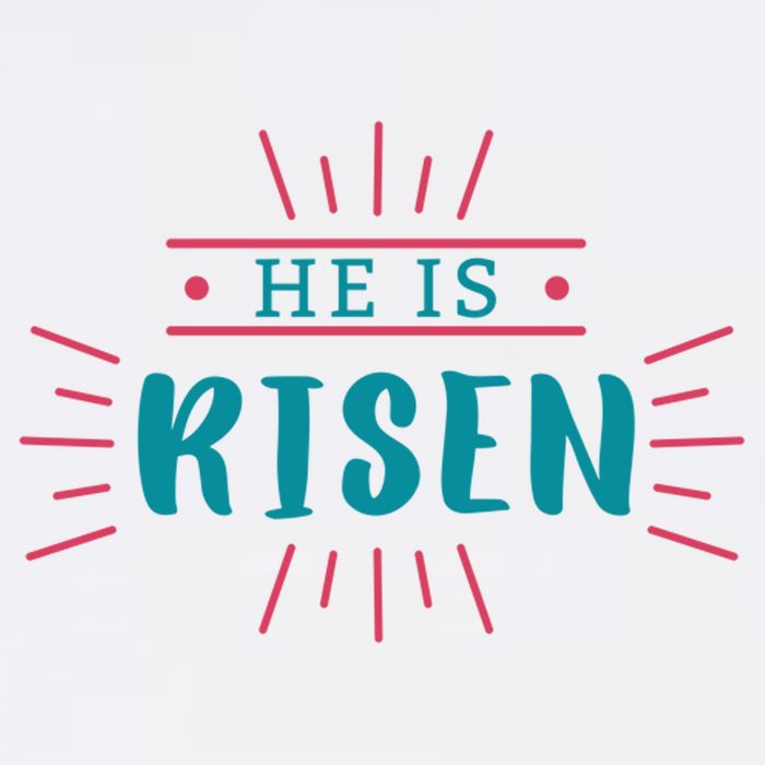 He Is Risen Easter Jesus Women's V-Neck T-Shirt