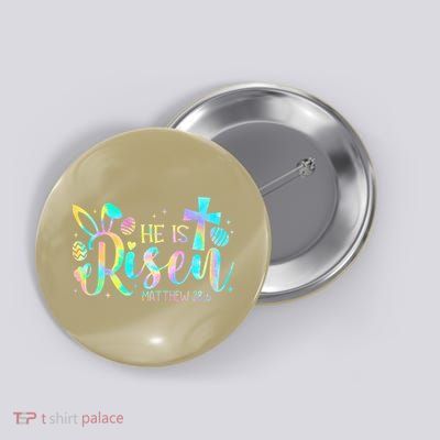 He Is Risen Matthew 286 Jesus Christian Bible Verse Easter Button