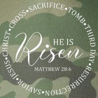 He Is Risen Matthew Easter Verse Legacy Tie Dye Trucker Hat