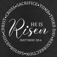 He Is Risen Matthew Easter Verse 7 Panel Mesh Trucker Snapback Hat