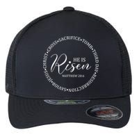 He Is Risen Matthew Easter Verse Flexfit Unipanel Trucker Cap
