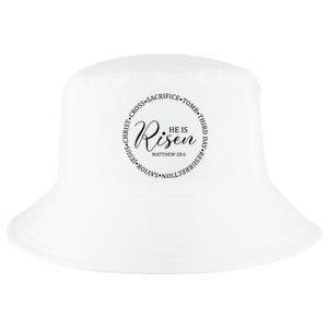 He Is Risen Matthew Easter Verse Cool Comfort Performance Bucket Hat