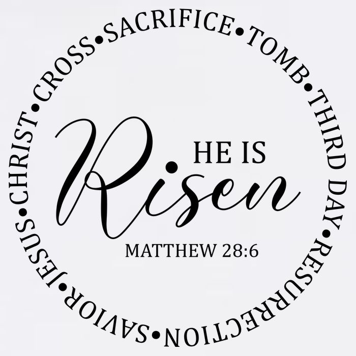 He Is Risen Matthew Easter Verse Cool Comfort Performance Bucket Hat