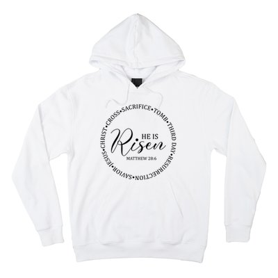 He Is Risen Matthew Easter Verse Hoodie