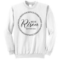 He Is Risen Matthew Easter Verse Sweatshirt