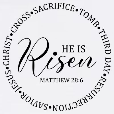 He Is Risen Matthew Easter Verse T-Shirt