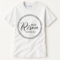 He Is Risen Matthew Easter Verse Tall T-Shirt