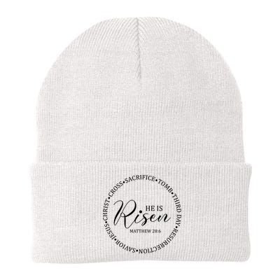 He Is Risen Matthew Easter Verse Beanie