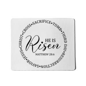 He Is Risen Matthew Easter Verse Mousepad