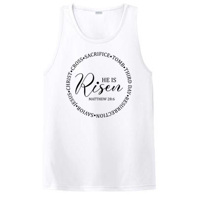 He Is Risen Matthew Easter Verse PosiCharge Competitor Tank