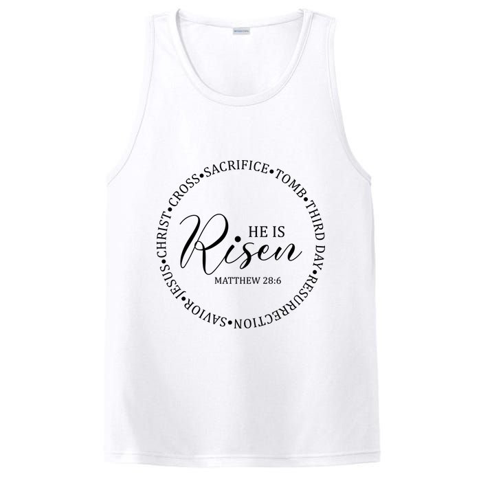 He Is Risen Matthew Easter Verse PosiCharge Competitor Tank