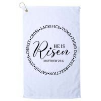He Is Risen Matthew Easter Verse Golf Towel