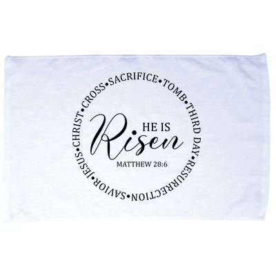 He Is Risen Matthew Easter Verse Microfiber Hand Towel