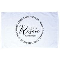 He Is Risen Matthew Easter Verse Microfiber Hand Towel