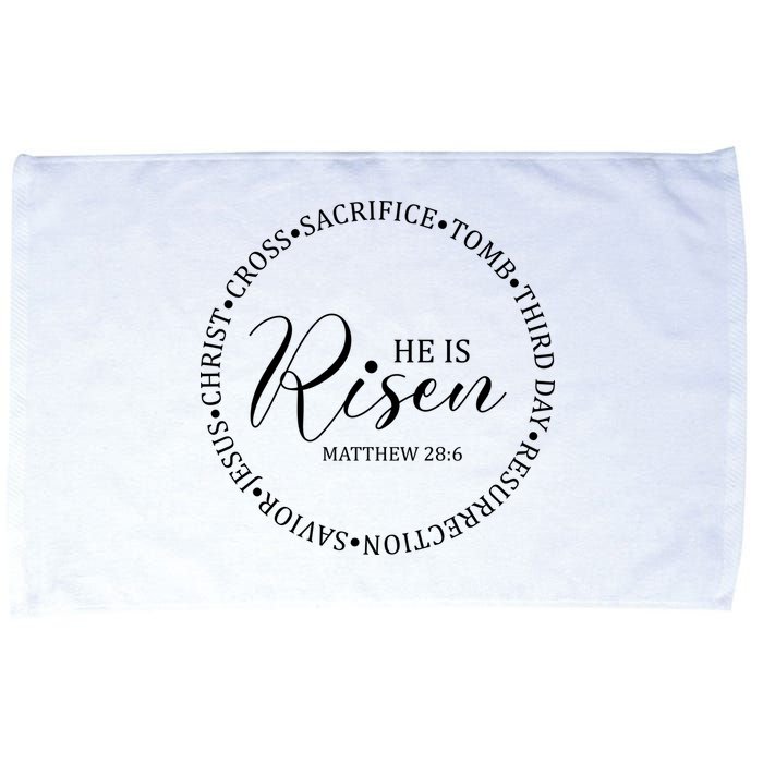 He Is Risen Matthew Easter Verse Microfiber Hand Towel