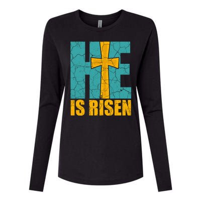 He Is Risen Jesus Christ Christian Womens Cotton Relaxed Long Sleeve T-Shirt