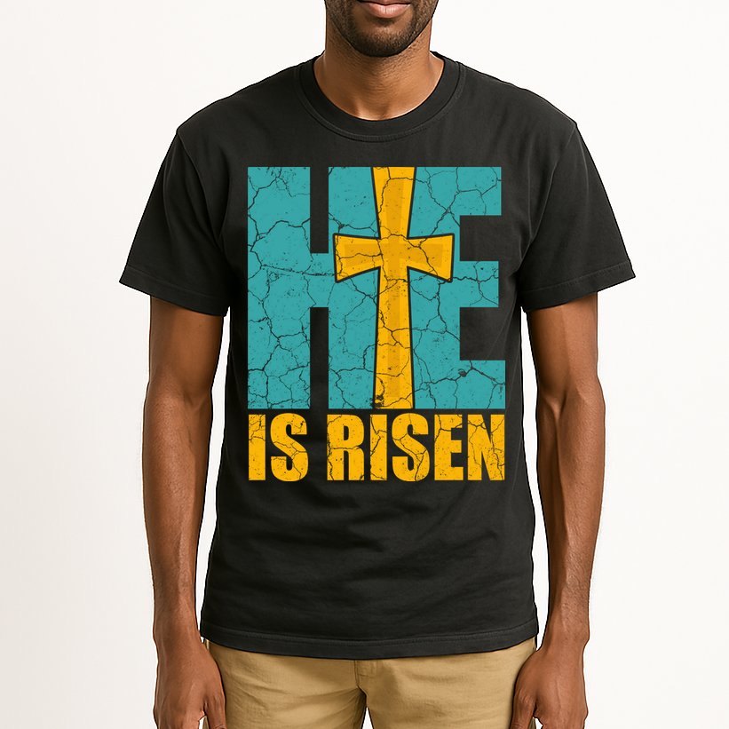 He Is Risen Jesus Christ Christian Tall T-Shirt