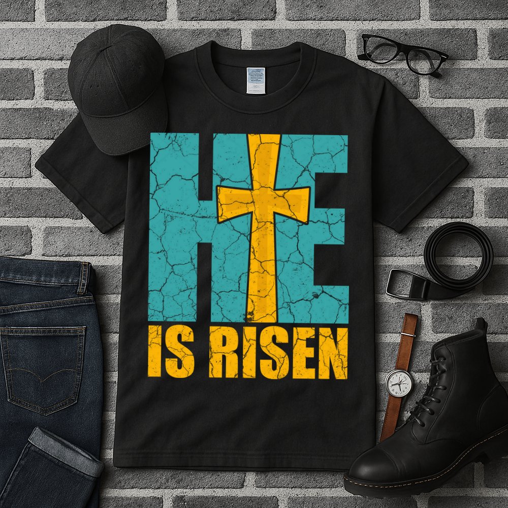 He Is Risen Jesus Christ Christian Tall T-Shirt