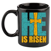 He Is Risen Jesus Christ Christian 11oz C Handle Ceramic Mug